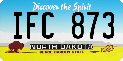 ND license plate IFC873
