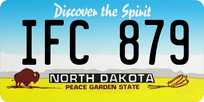 ND license plate IFC879