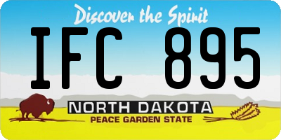 ND license plate IFC895