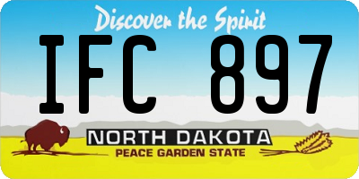 ND license plate IFC897