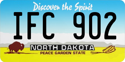 ND license plate IFC902