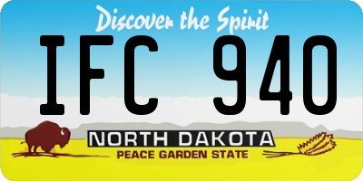 ND license plate IFC940