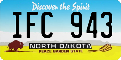ND license plate IFC943