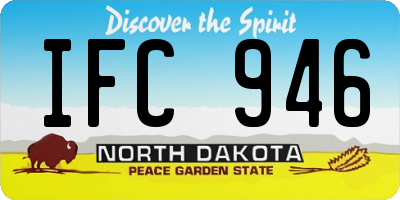 ND license plate IFC946