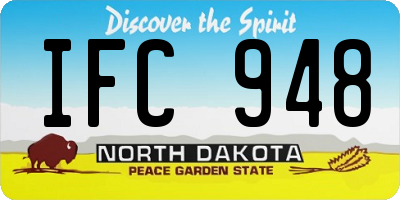 ND license plate IFC948