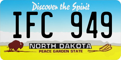 ND license plate IFC949