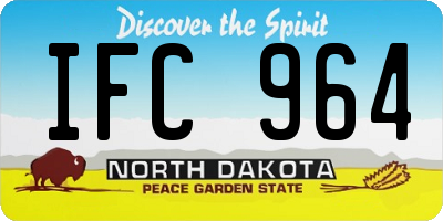ND license plate IFC964