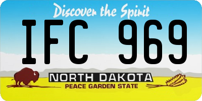 ND license plate IFC969