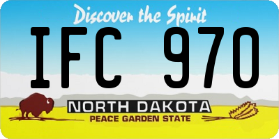 ND license plate IFC970
