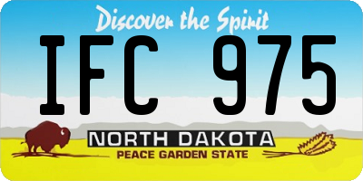 ND license plate IFC975