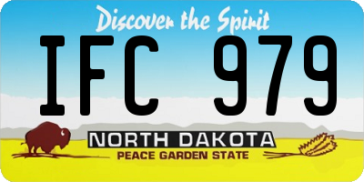ND license plate IFC979