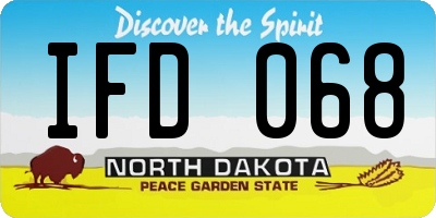 ND license plate IFD068