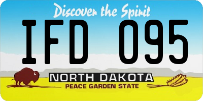 ND license plate IFD095