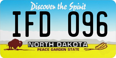 ND license plate IFD096