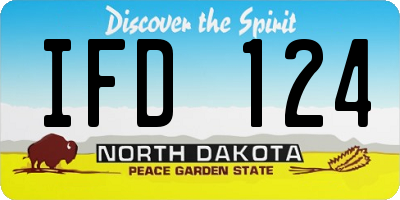 ND license plate IFD124