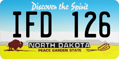 ND license plate IFD126