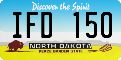 ND license plate IFD150