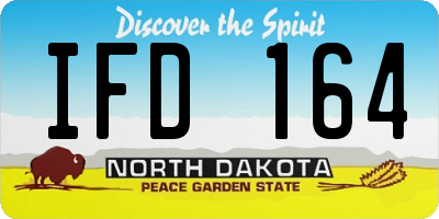 ND license plate IFD164