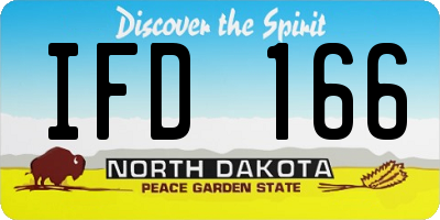 ND license plate IFD166