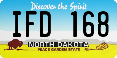 ND license plate IFD168