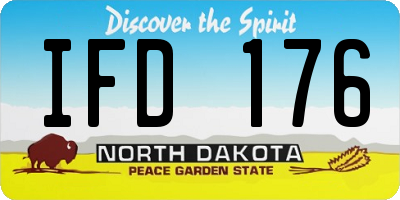 ND license plate IFD176