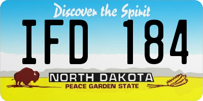 ND license plate IFD184