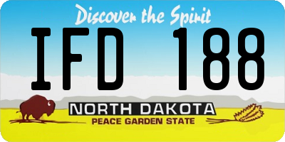 ND license plate IFD188