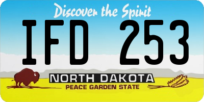 ND license plate IFD253