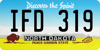 ND license plate IFD319
