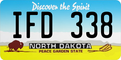 ND license plate IFD338
