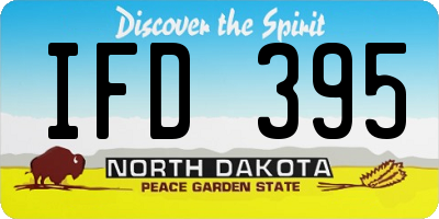ND license plate IFD395