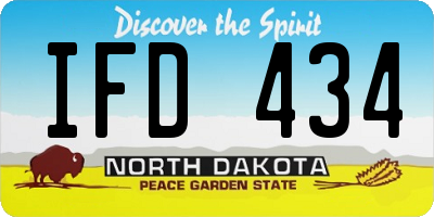ND license plate IFD434