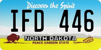 ND license plate IFD446