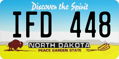 ND license plate IFD448