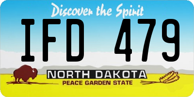 ND license plate IFD479