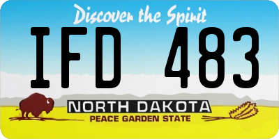 ND license plate IFD483