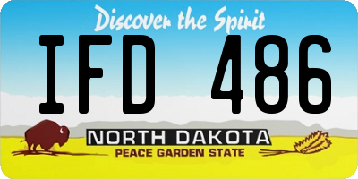 ND license plate IFD486