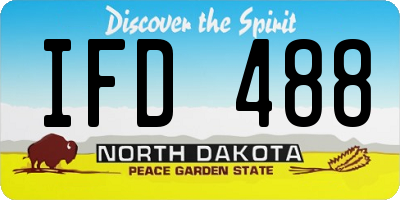 ND license plate IFD488