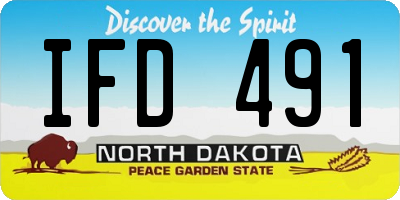 ND license plate IFD491