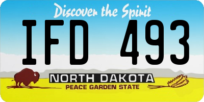 ND license plate IFD493