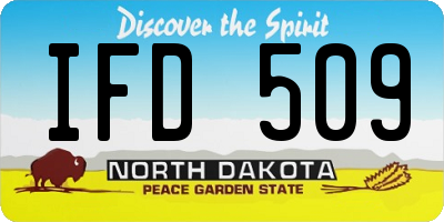 ND license plate IFD509