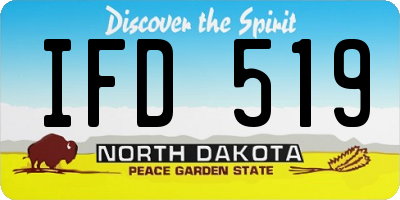 ND license plate IFD519