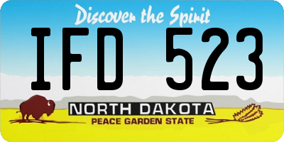 ND license plate IFD523