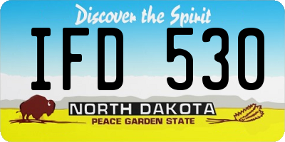 ND license plate IFD530