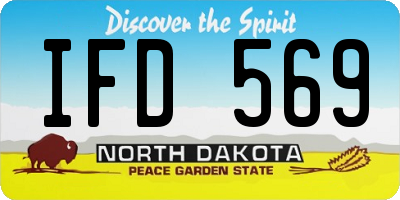 ND license plate IFD569