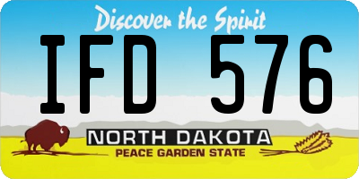 ND license plate IFD576