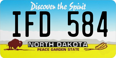 ND license plate IFD584