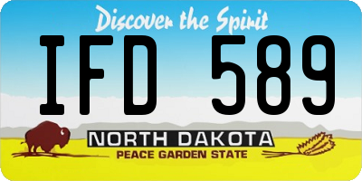 ND license plate IFD589