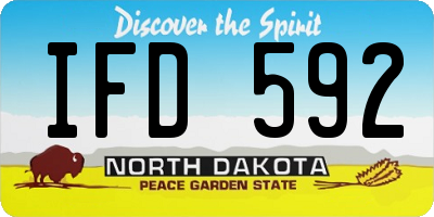 ND license plate IFD592