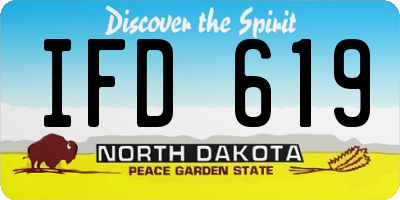 ND license plate IFD619